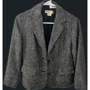 Women's Michael Kors Gray/Black Dress Coat/Blazer Size 4